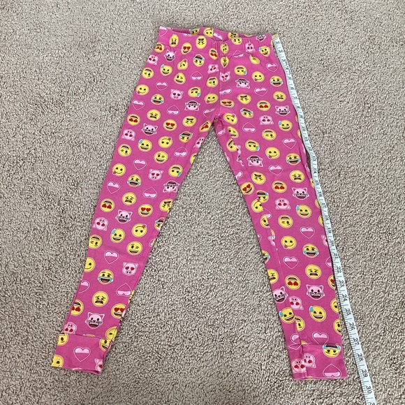3/$15 🛍️ Emoji pajama set girls 10 | 2 piece pj long sleeve shirt pants stretch - Picture 8 of 8